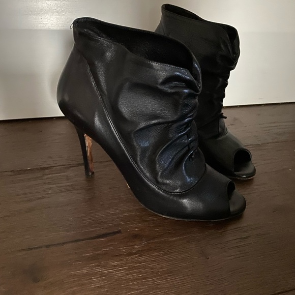 Manolo Blahnik Open Toe Booties - Picture 3 of 6